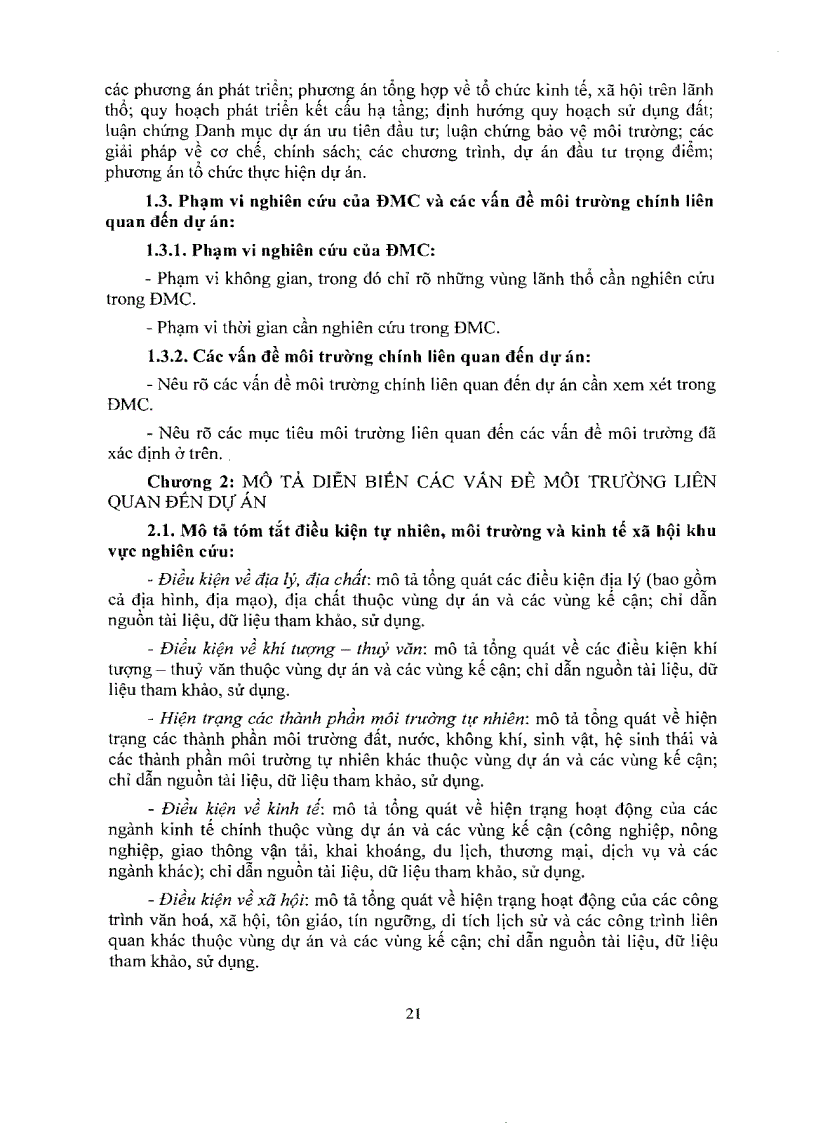 image for page Thông tư 05 2008 BTNMT Hướng dẫn ĐTM ĐCM CKBVMT