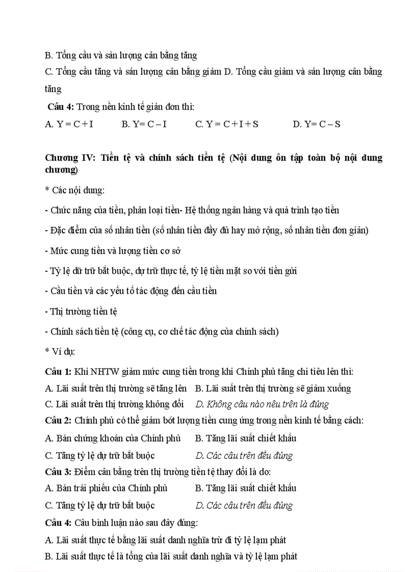 image for page Đề cương ôn tập kinh tế vĩ mô 1