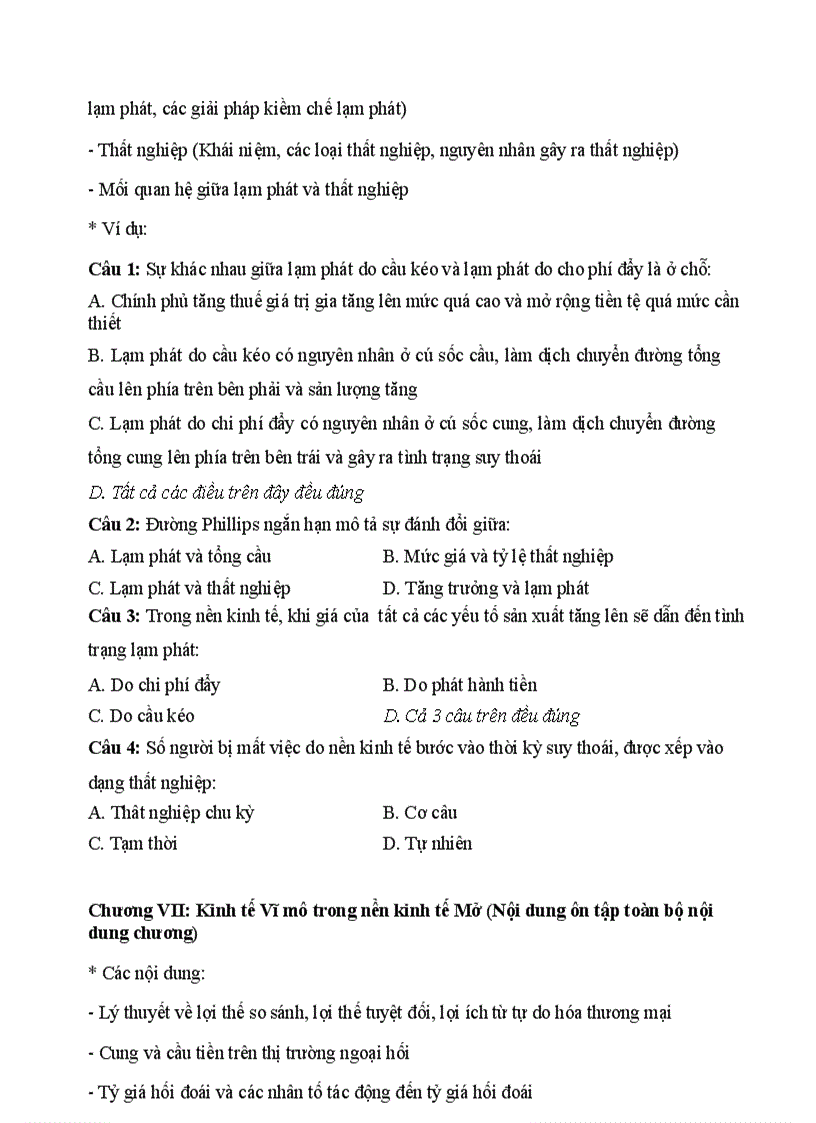 image for page Đề cương ôn tập kinh tế vĩ mô 1