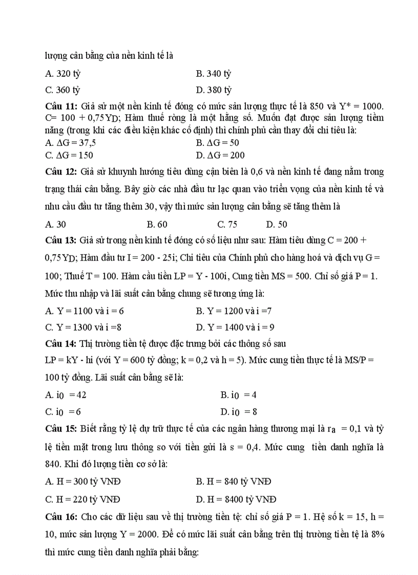 image for page Đề cương ôn tập kinh tế vĩ mô 1