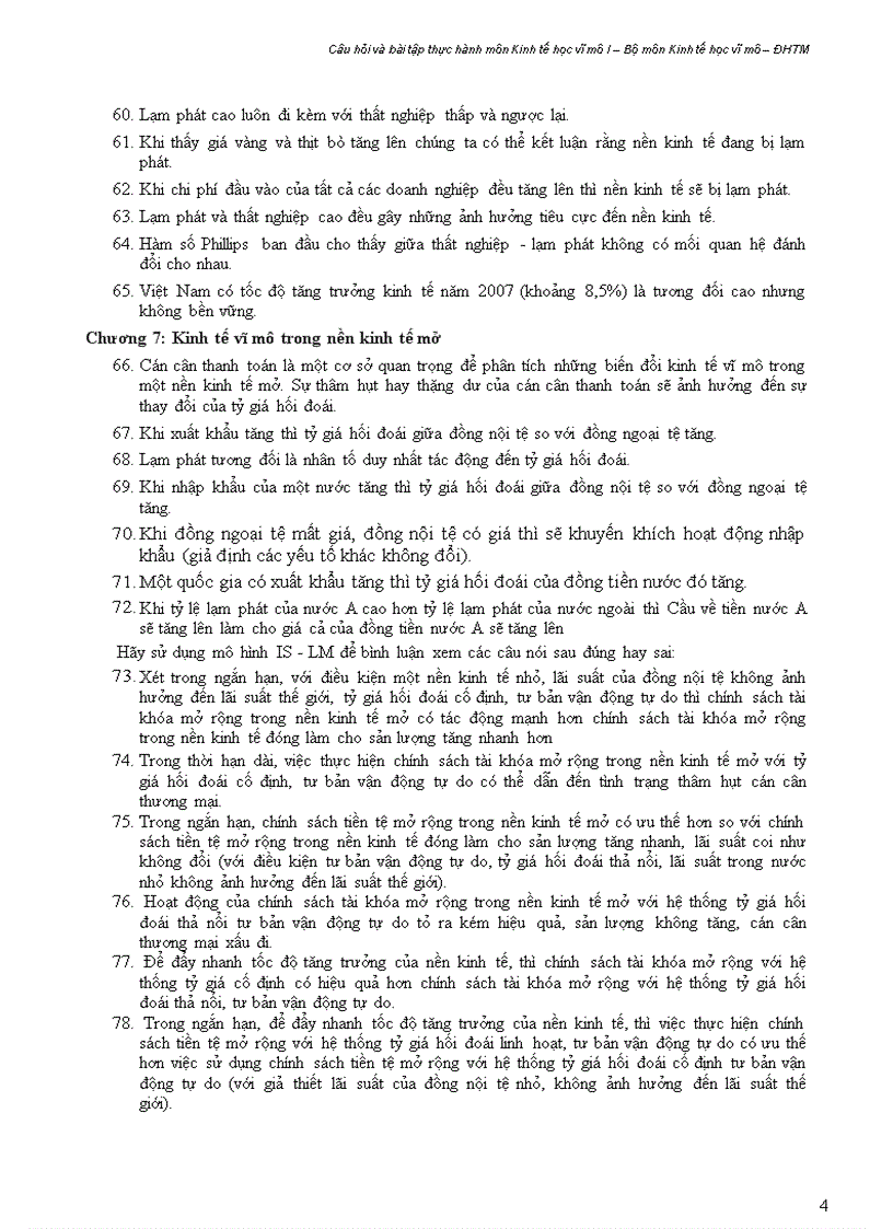 image for page Câu hỏi và bài tập thực hành kinh tế vĩ mô