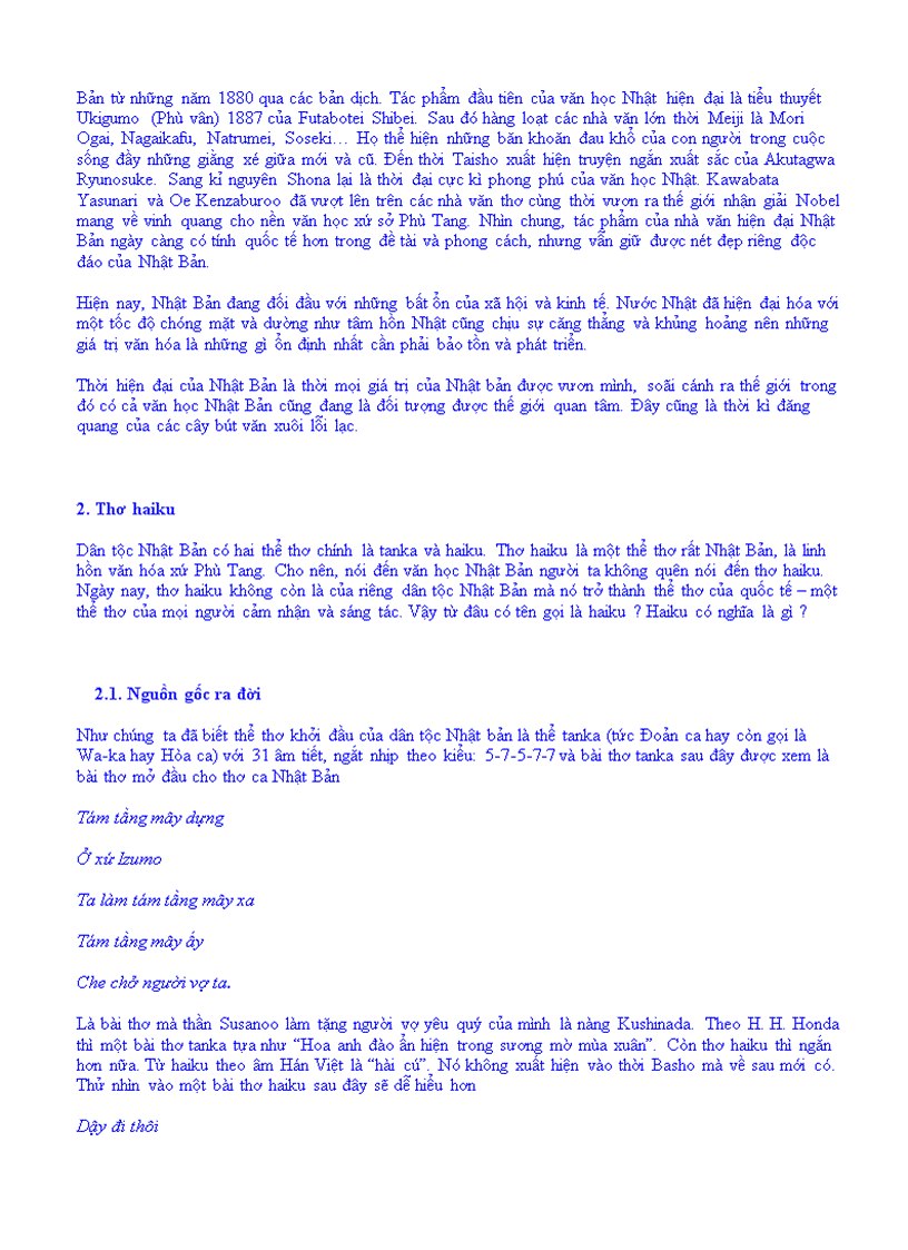 image for page Tìm hiểu giá trị thẩm mỹ của thiên nhiên trong thơ Basho