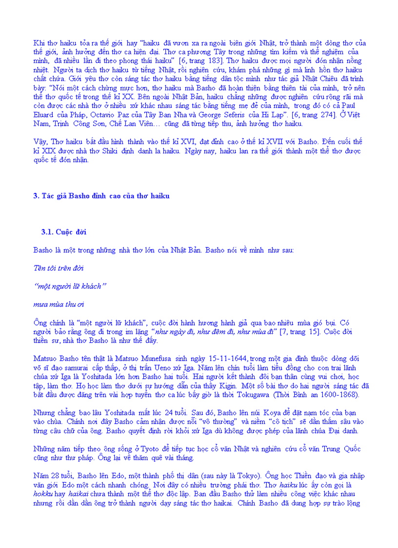 image for page Tìm hiểu giá trị thẩm mỹ của thiên nhiên trong thơ Basho