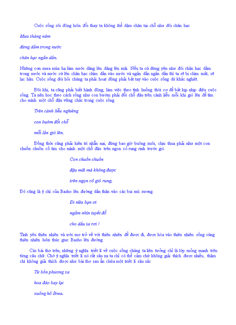 image for page Tìm hiểu giá trị thẩm mỹ của thiên nhiên trong thơ Basho