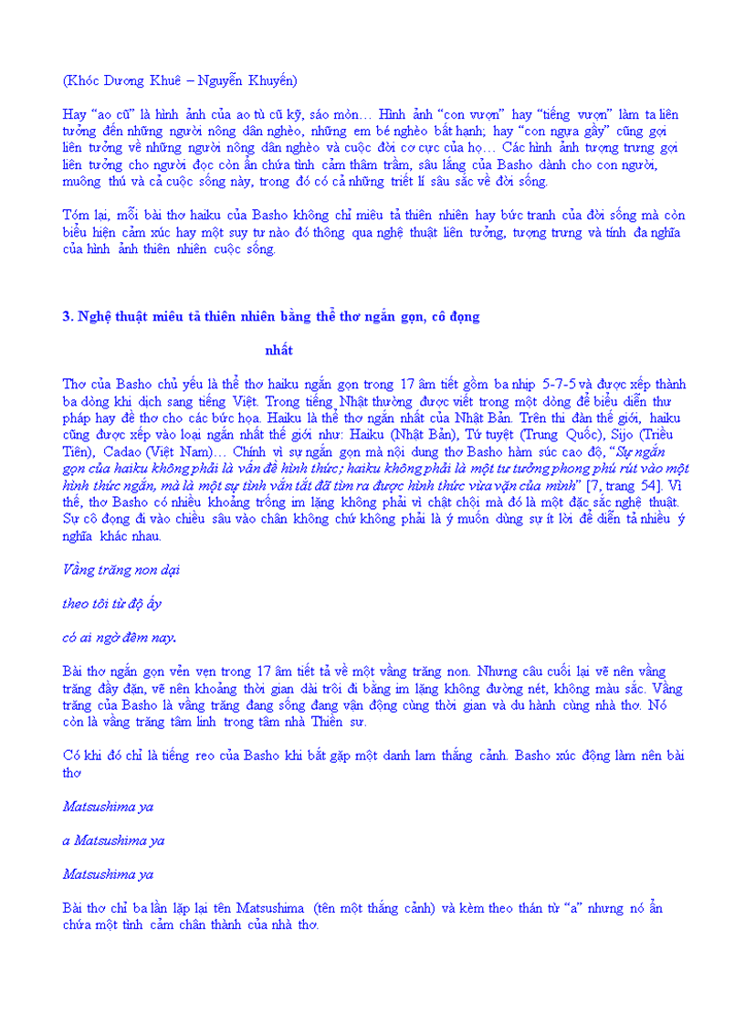 image for page Tìm hiểu giá trị thẩm mỹ của thiên nhiên trong thơ Basho