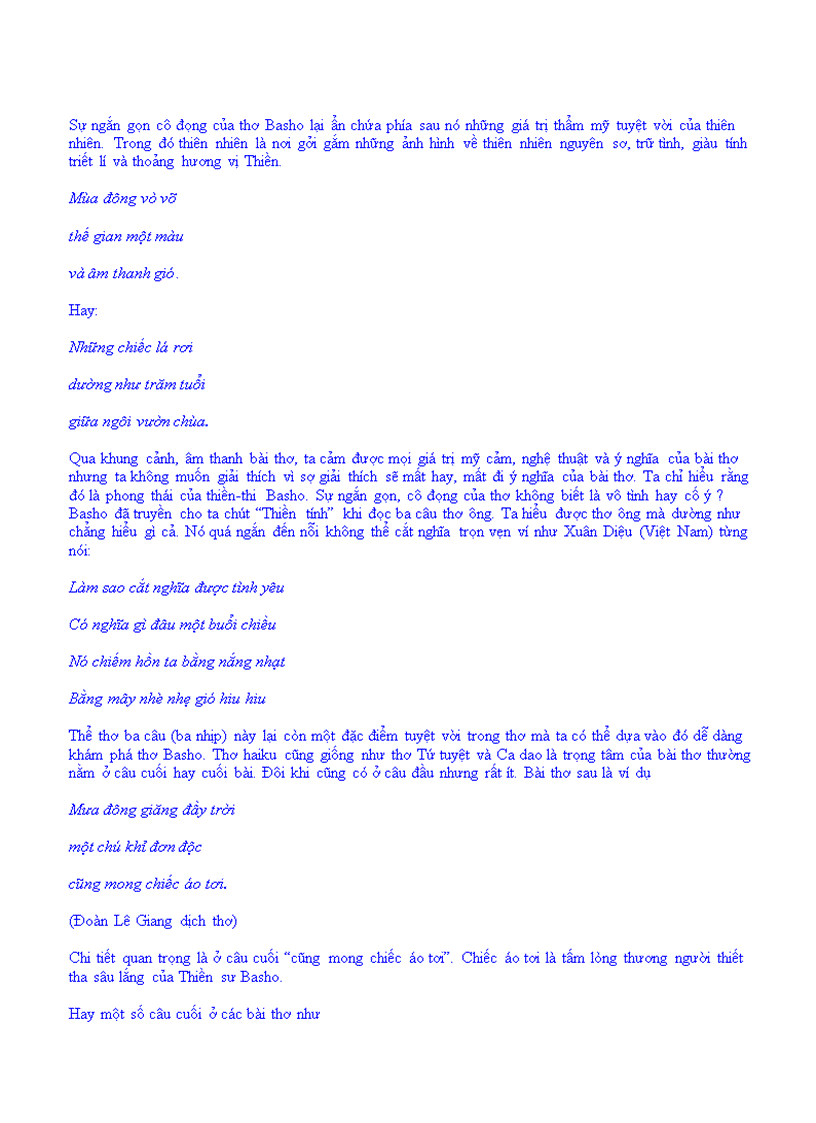 image for page Tìm hiểu giá trị thẩm mỹ của thiên nhiên trong thơ Basho