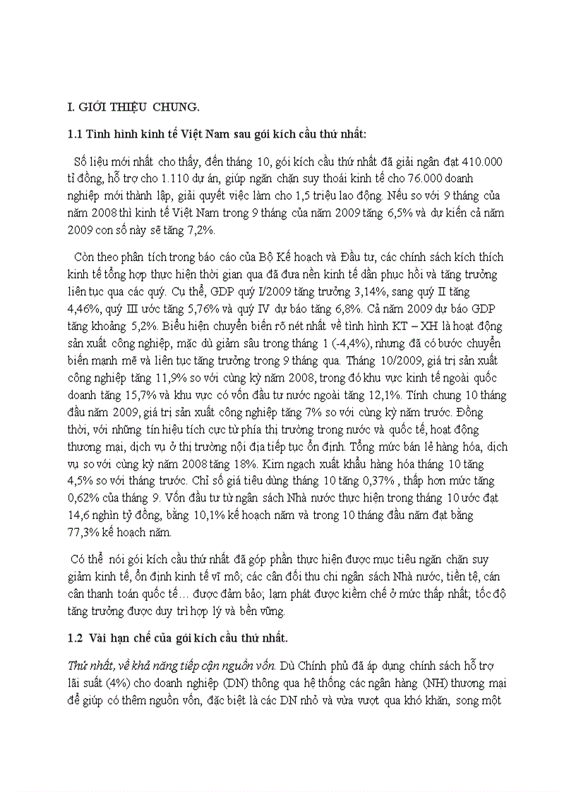 image for page Đề thảo luận kinh tế học vĩ mô về gói kích cầu 2