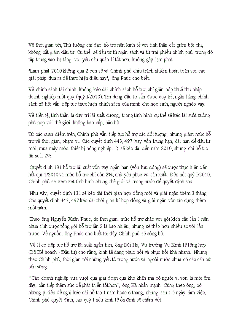 image for page Đề thảo luận kinh tế học vĩ mô về gói kích cầu 2