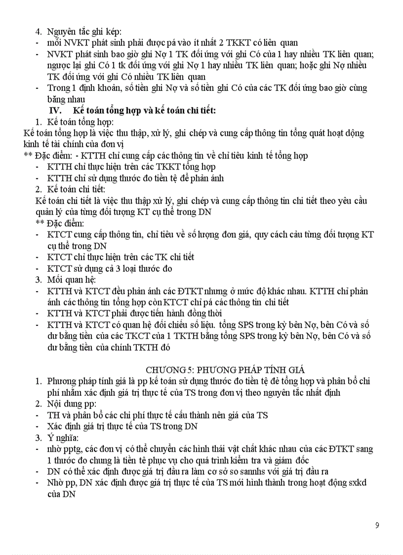 image for page Tài liệu ôn NLKế toán trọng tâm các cấu hỏi trong đề thi