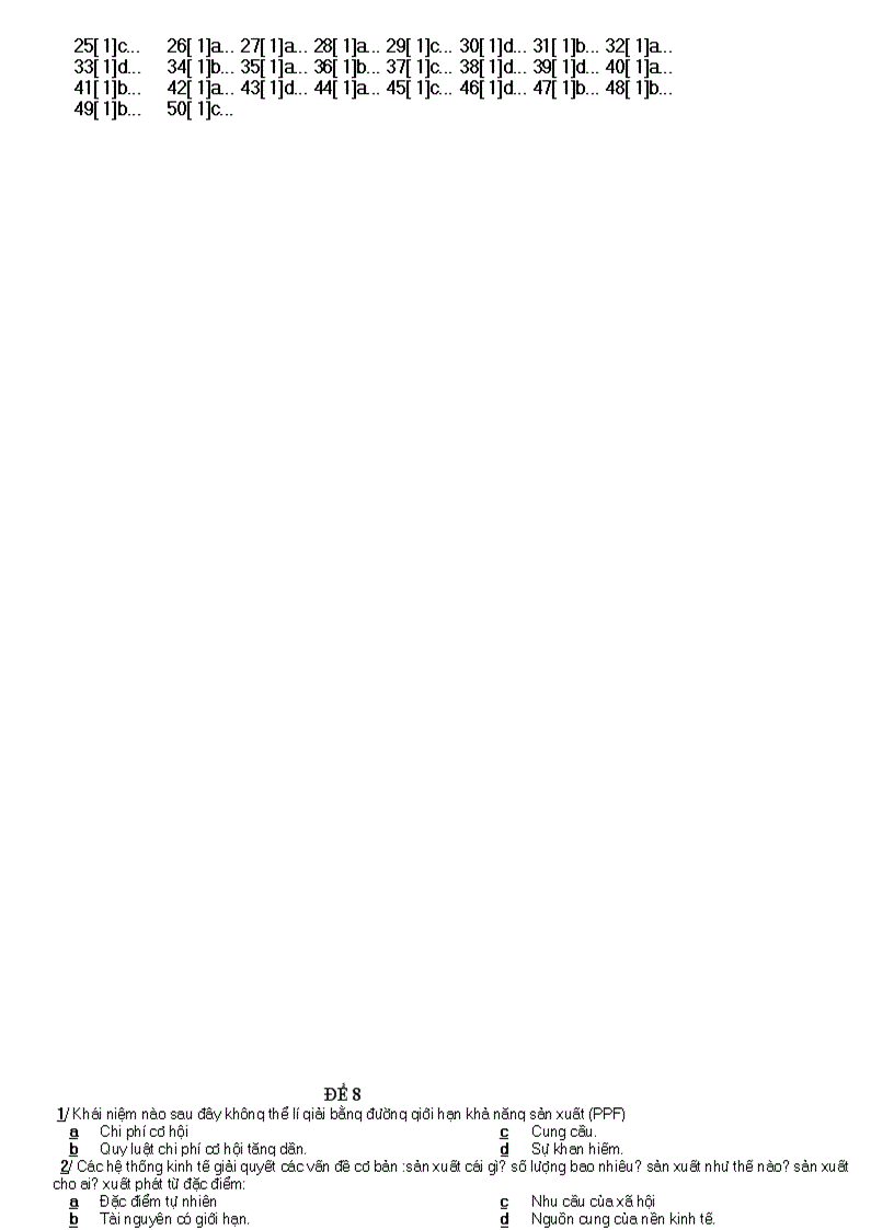 image for page Đề thi trắc nghiêm kinh tế vi mô 3 đề