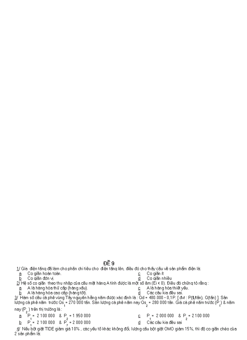 image for page Đề thi trắc nghiêm kinh tế vi mô 3 đề