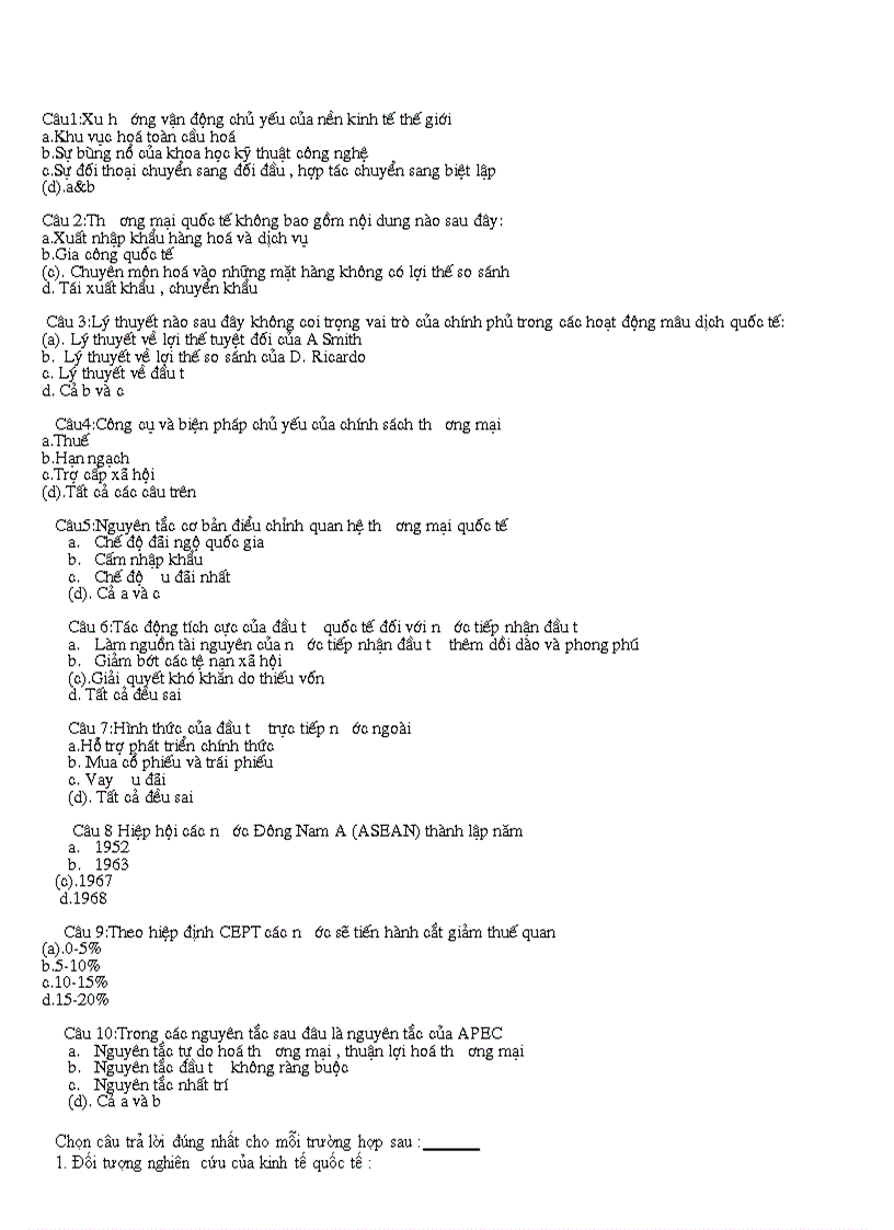 image for page Bộ câu hỏi trắc nghiêm KTQT