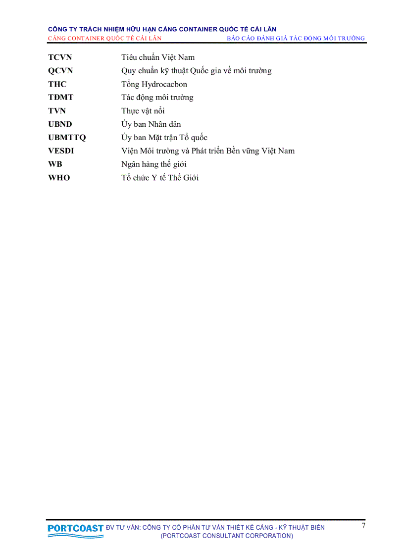 image for page Đánh giá tác động môi trường cảng container quốc tế Cái Lân