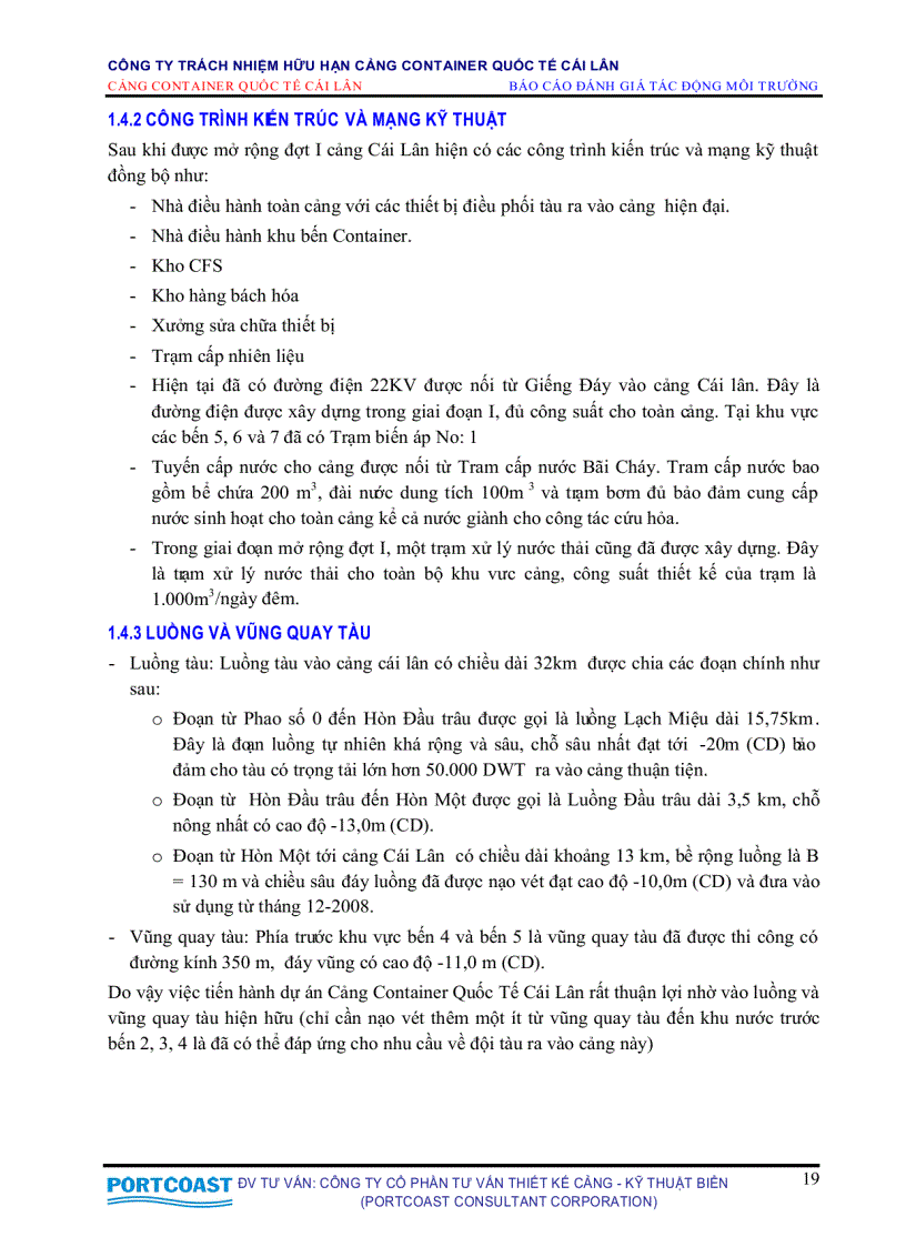 image for page Đánh giá tác động môi trường cảng container quốc tế Cái Lân