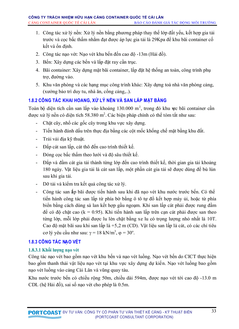 image for page Đánh giá tác động môi trường cảng container quốc tế Cái Lân
