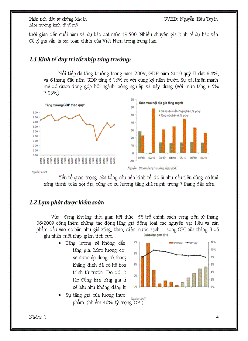 image for page Phân tích đầu tư chứng khoán Môi trường kinh tế vĩ mô