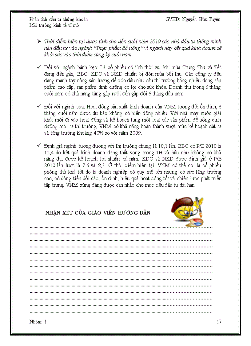 image for page Phân tích đầu tư chứng khoán Môi trường kinh tế vĩ mô