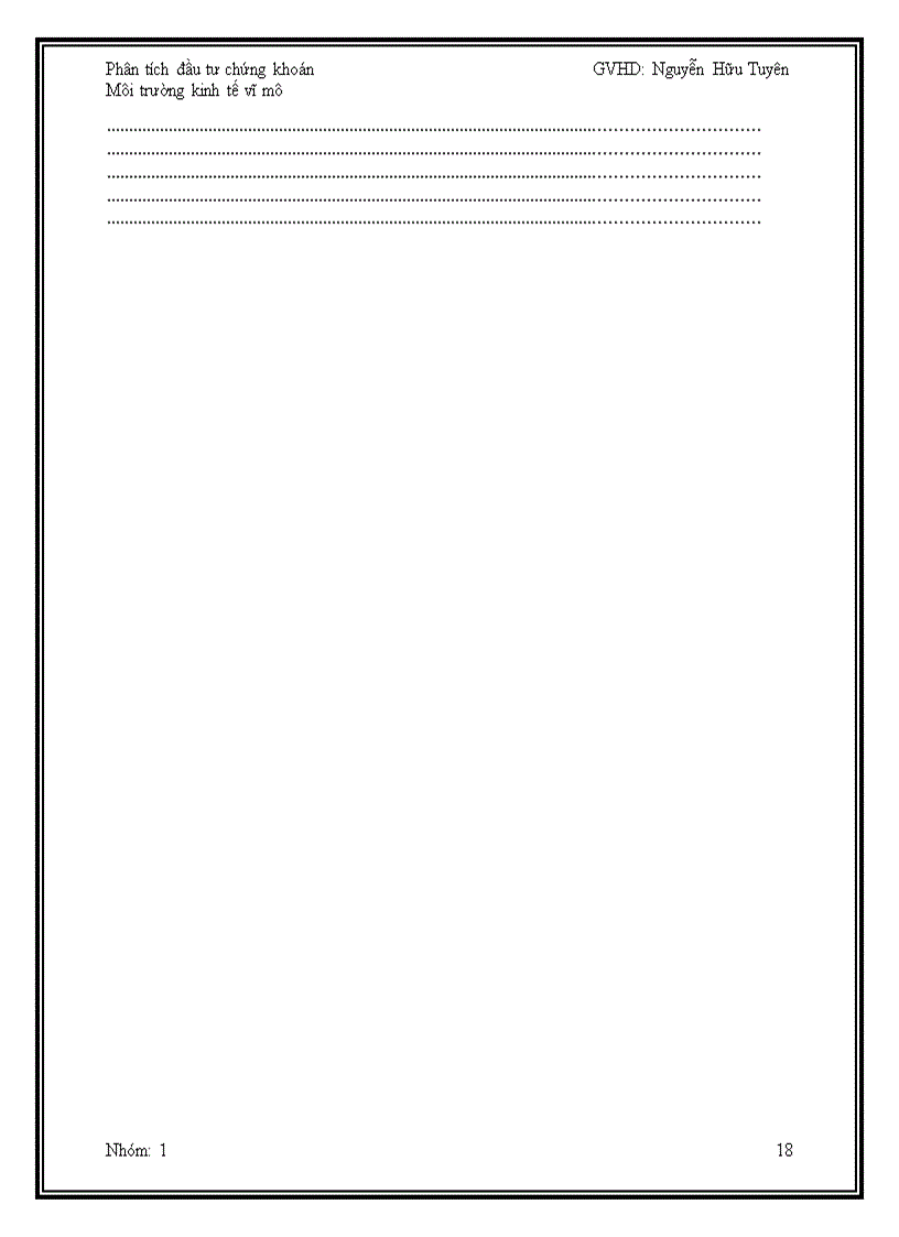 image for page Phân tích đầu tư chứng khoán Môi trường kinh tế vĩ mô