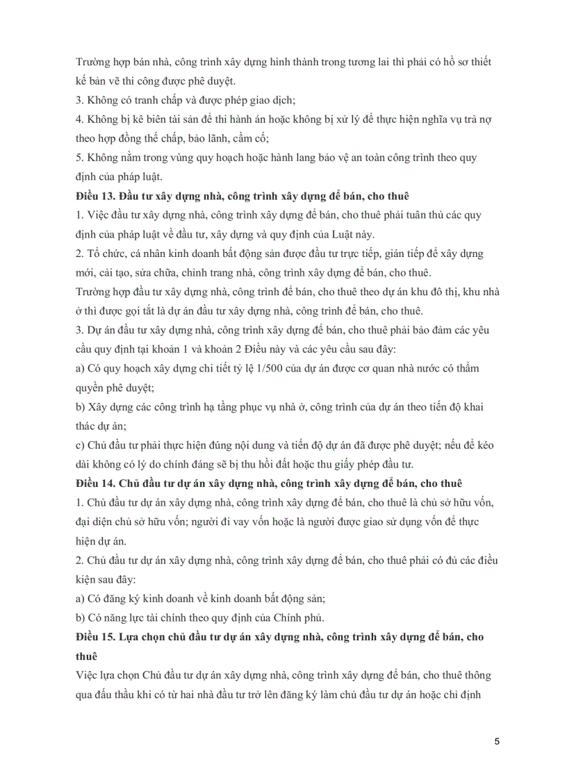 image for page Dự thảo Luật kinh doanh bất động sản