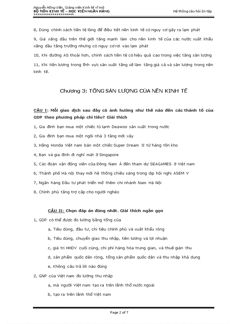 image for page Câu hỏi và bài tập kinh tế vĩ mô