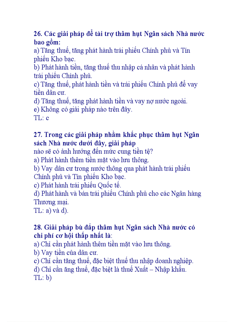 image for page Đề trắc ngiệm tài chính tiền tệ