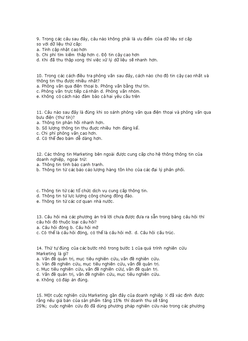 image for page Đề thi trắc nghiệm marketing kèm đáp án nè