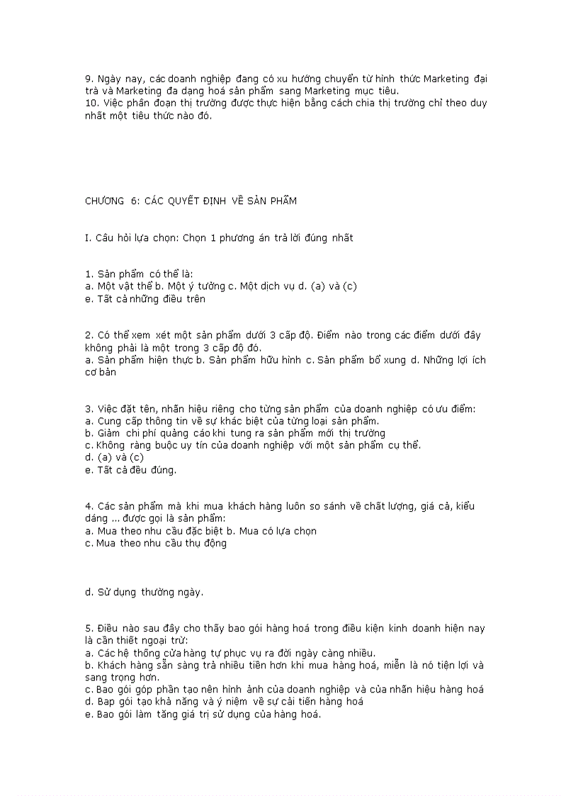 image for page Đề thi trắc nghiệm marketing kèm đáp án nè