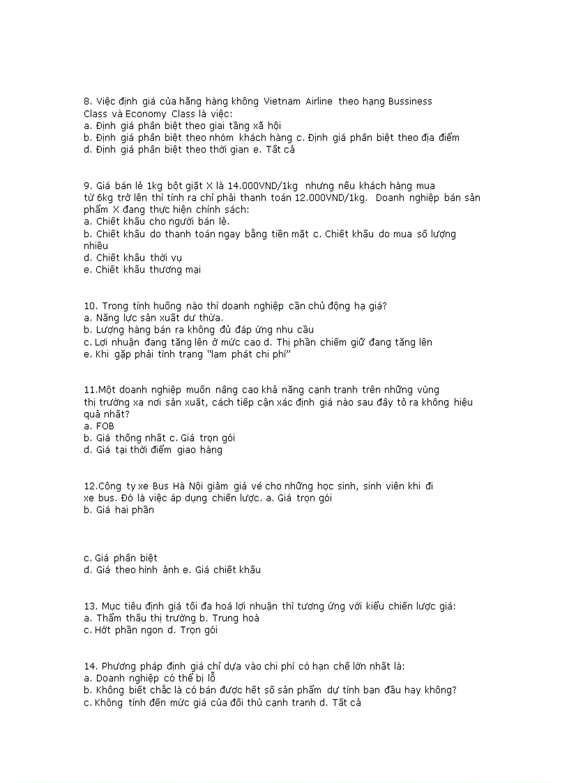 image for page Đề thi trắc nghiệm marketing kèm đáp án nè