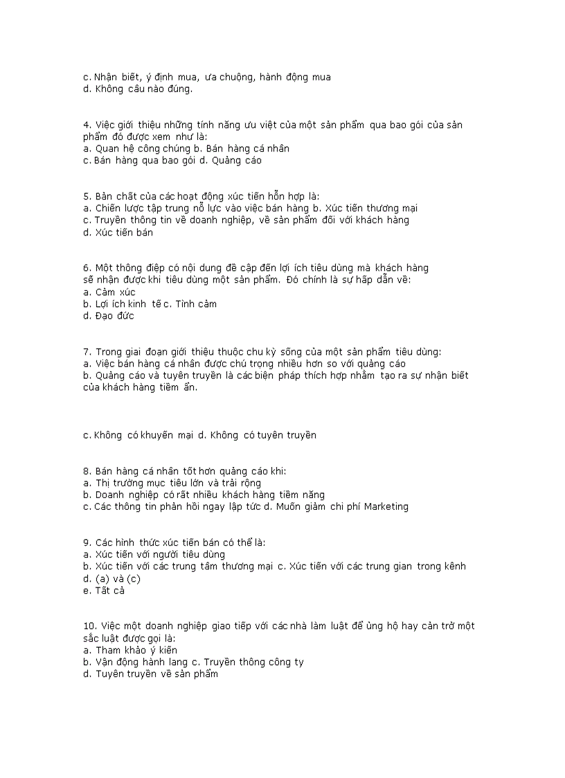 image for page Đề thi trắc nghiệm marketing kèm đáp án nè