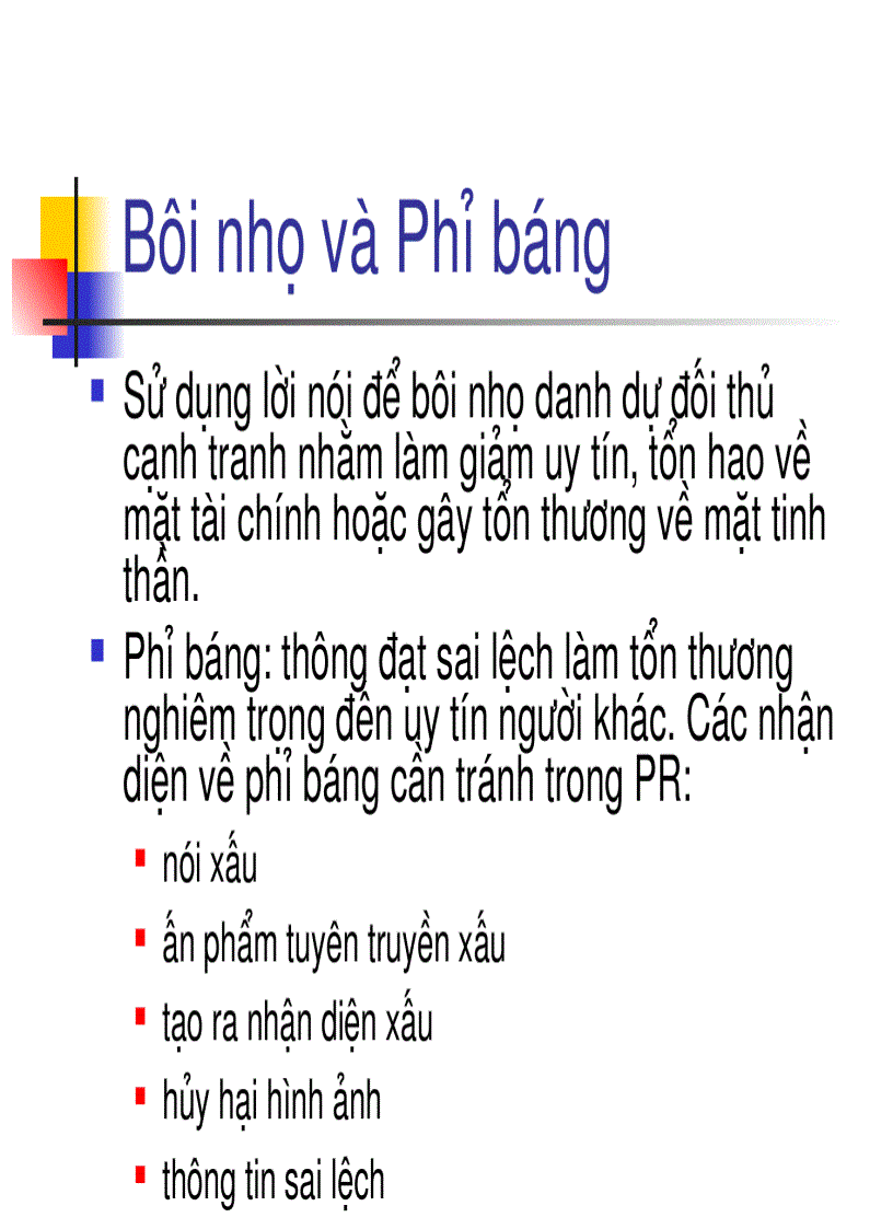 image for page Bài giảng 9 Luật pháp Đạo đức trong hoạt động PR