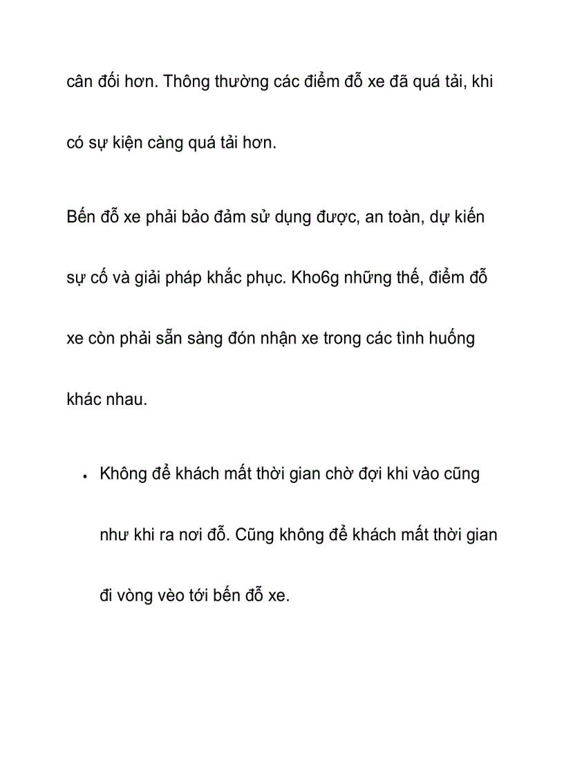 image for page Bến đỗ xe đưa đón khách tham gia sự kiện tổ chức