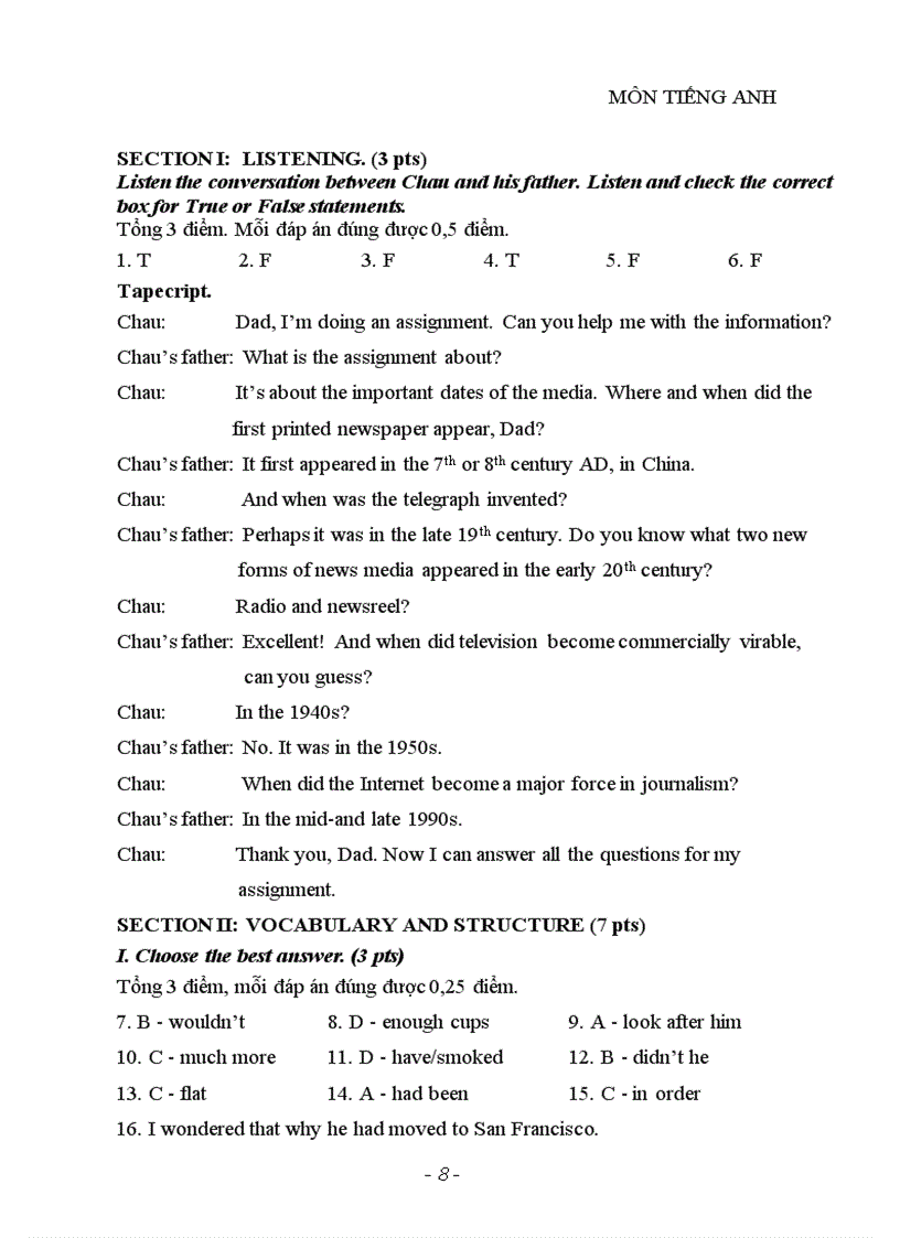 image for page Đề thi học sinh giỏi tiếng anh lớp 9 cấp huyện 2010 2011