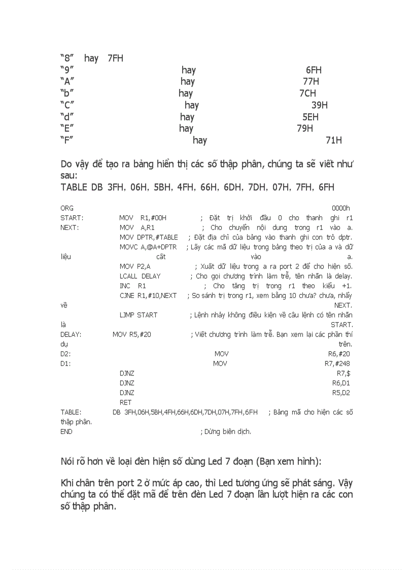 image for page Hướng dẫn Bạn viết 10 chương trình ứng dụng cơ bản cho ic vi điều khiển AT89C51