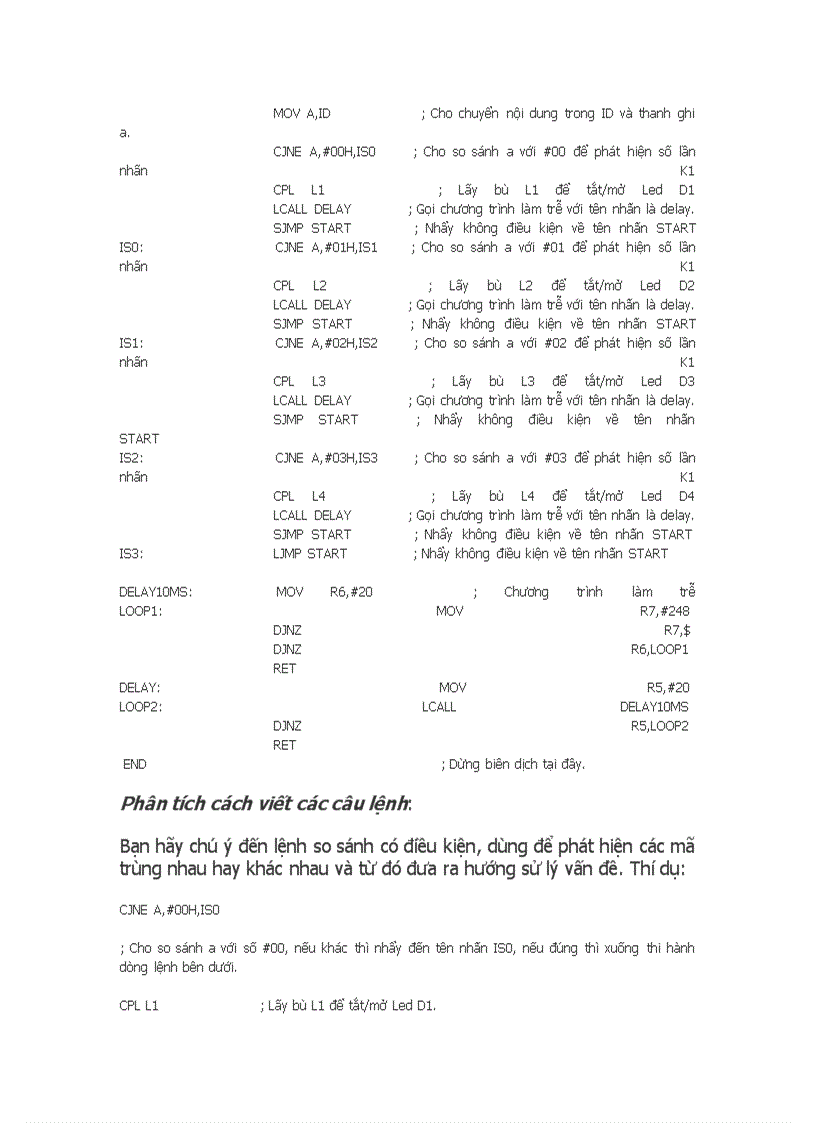 image for page Hướng dẫn Bạn viết 10 chương trình ứng dụng cơ bản cho ic vi điều khiển AT89C51