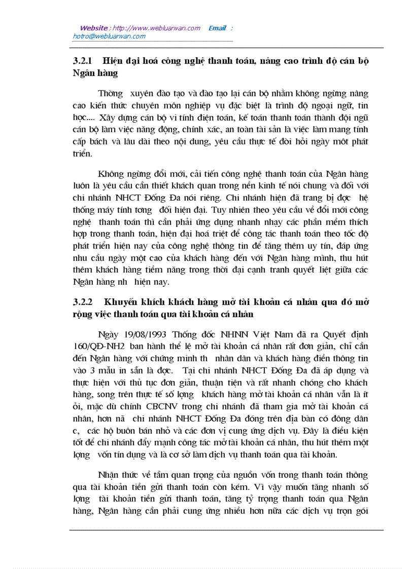 image for page Giải pháp mở rộng và hoàn thiện công tác thanh toán không dùng tiền mặt tại chi nhánh Ngân hàng Công thương Đống Đa