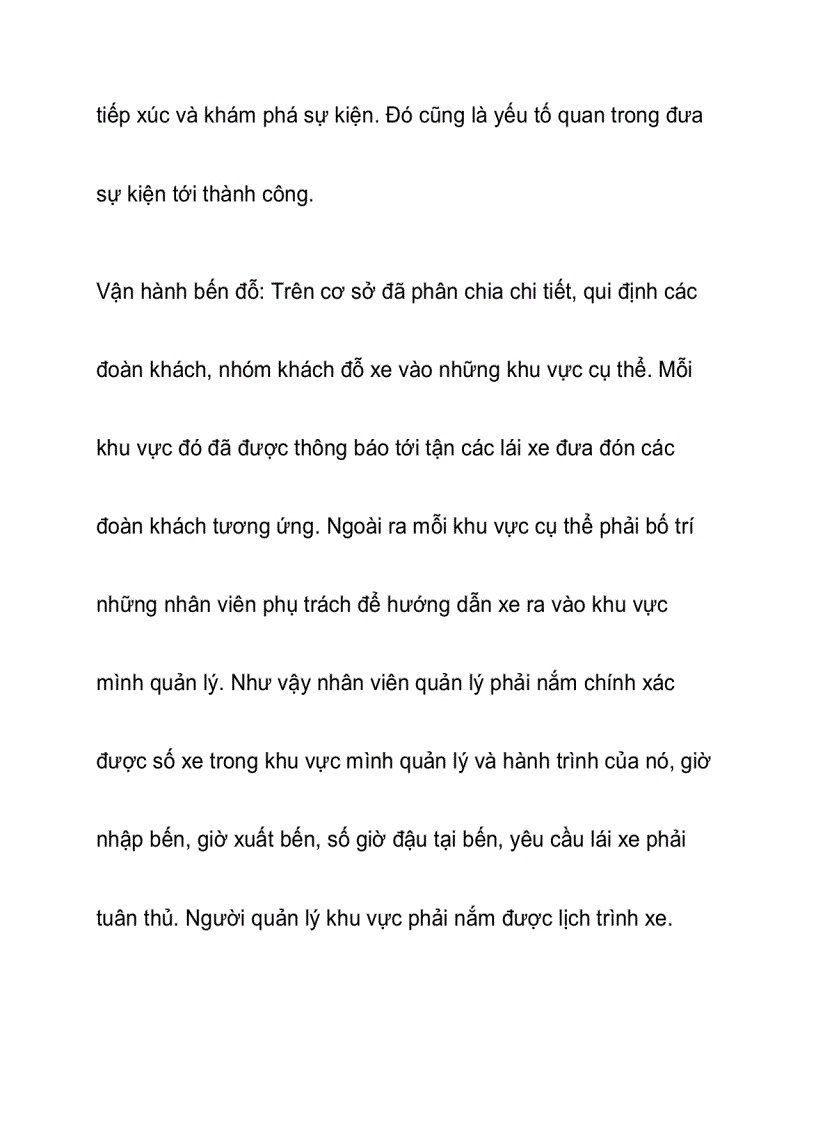 image for page Đưa đón khách và vận hành bến đỗ xe trong tổ chức sự kiện