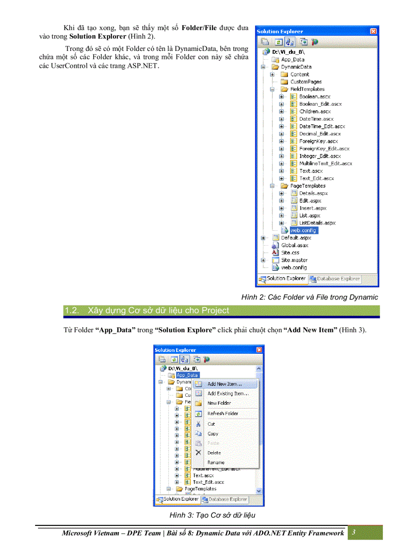 image for page Xây dựng ứng dụng Dynamic Data với ADO NET Entity Framework