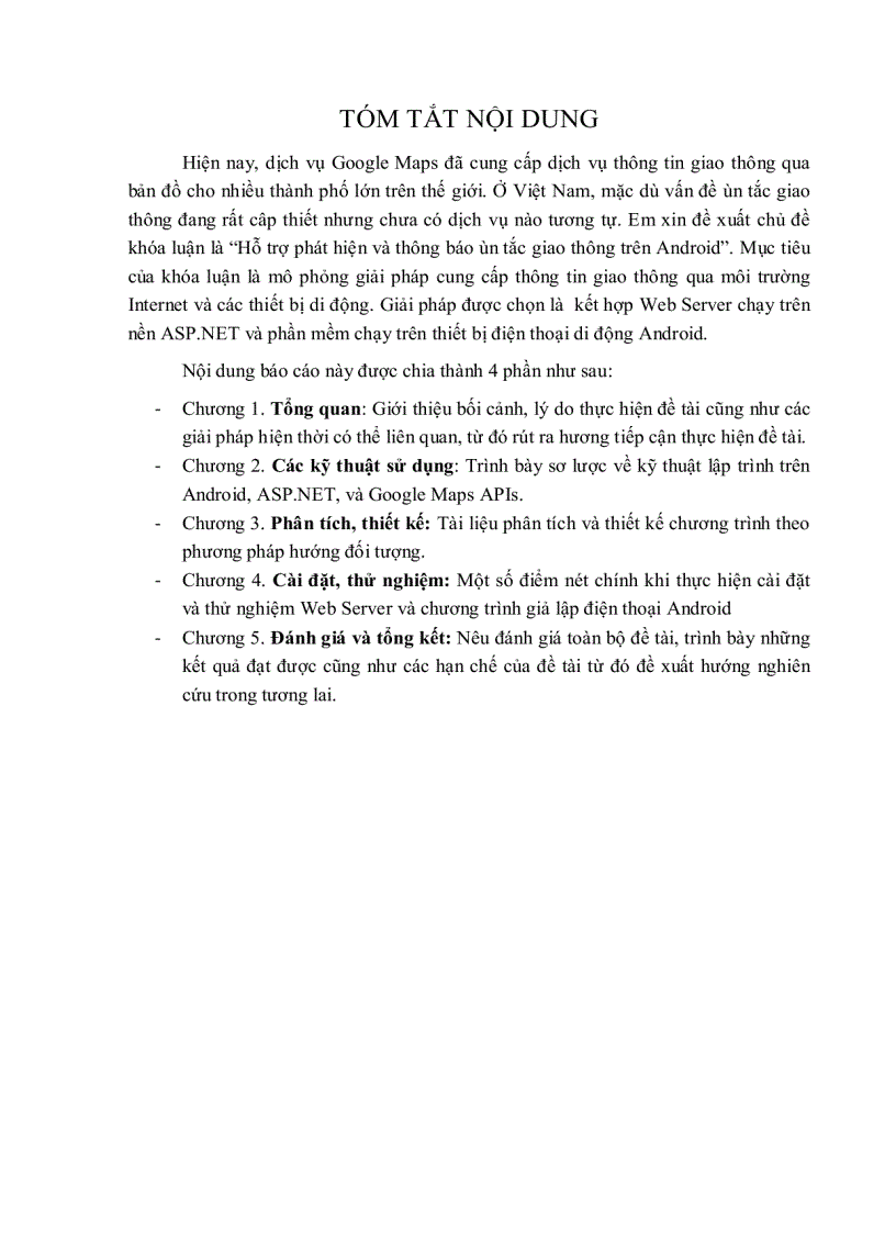 image for page Hỗ trợ phát hiện và thông báo ùn tắc giao thông trên Androi