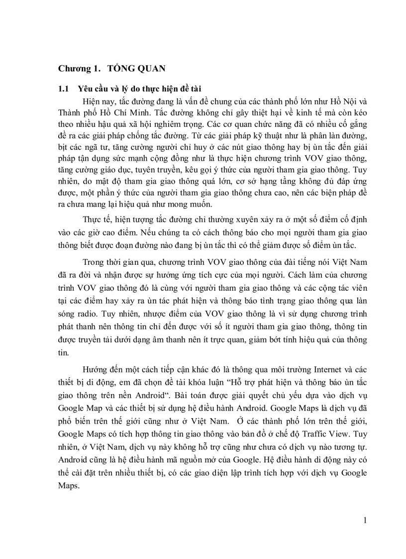 image for page Hỗ trợ phát hiện và thông báo ùn tắc giao thông trên Androi