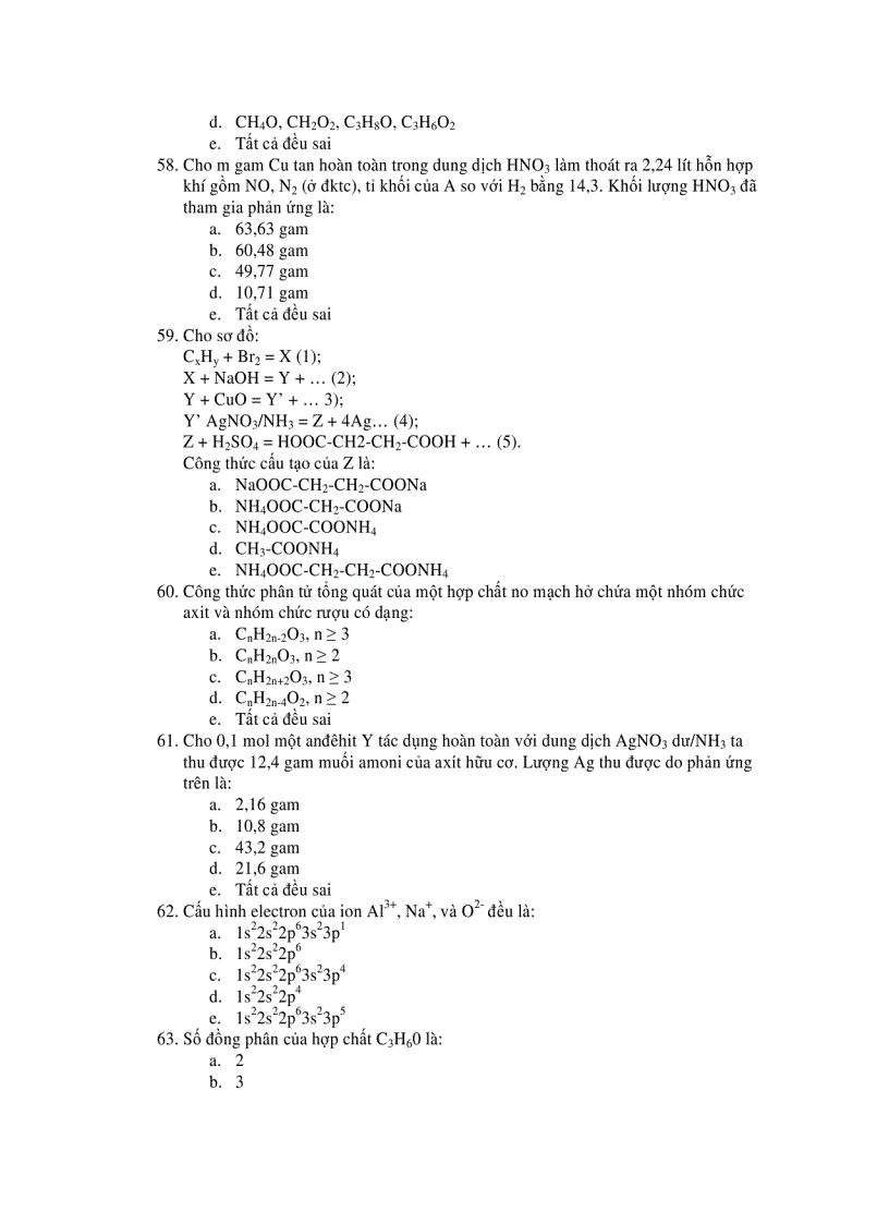 image for page 300 câu hỏi trắc nghiệm hóa học