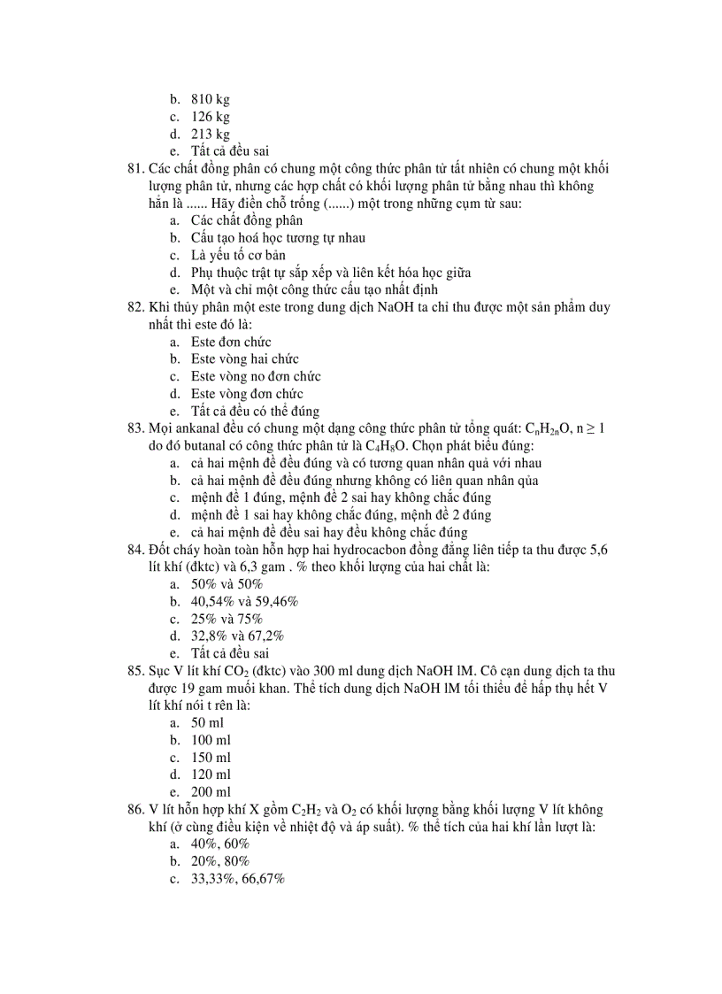 image for page 300 câu hỏi trắc nghiệm hóa học