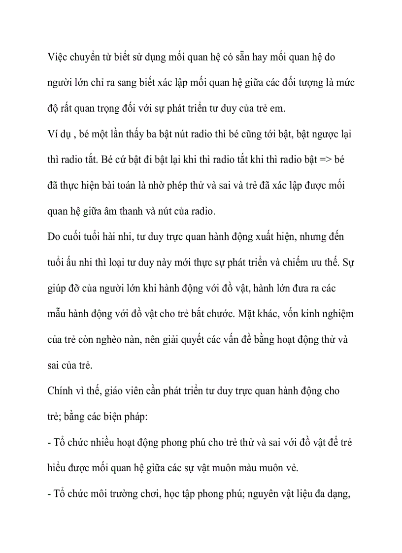 image for page Đặc điểm phát triển tư duy của trẻ