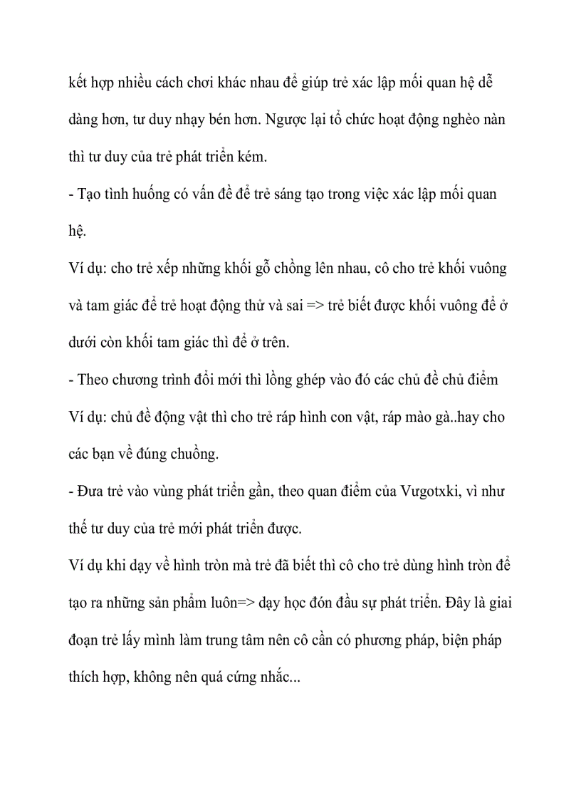 image for page Đặc điểm phát triển tư duy của trẻ