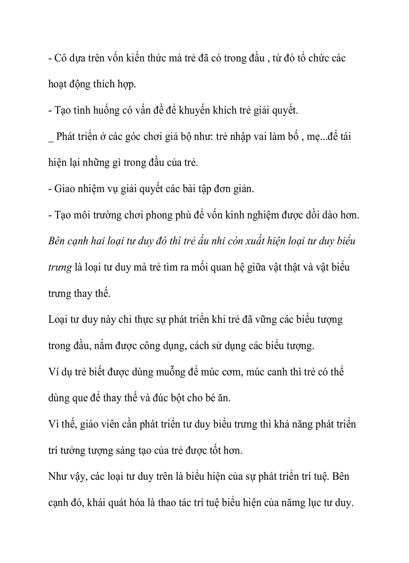 image for page Đặc điểm phát triển tư duy của trẻ