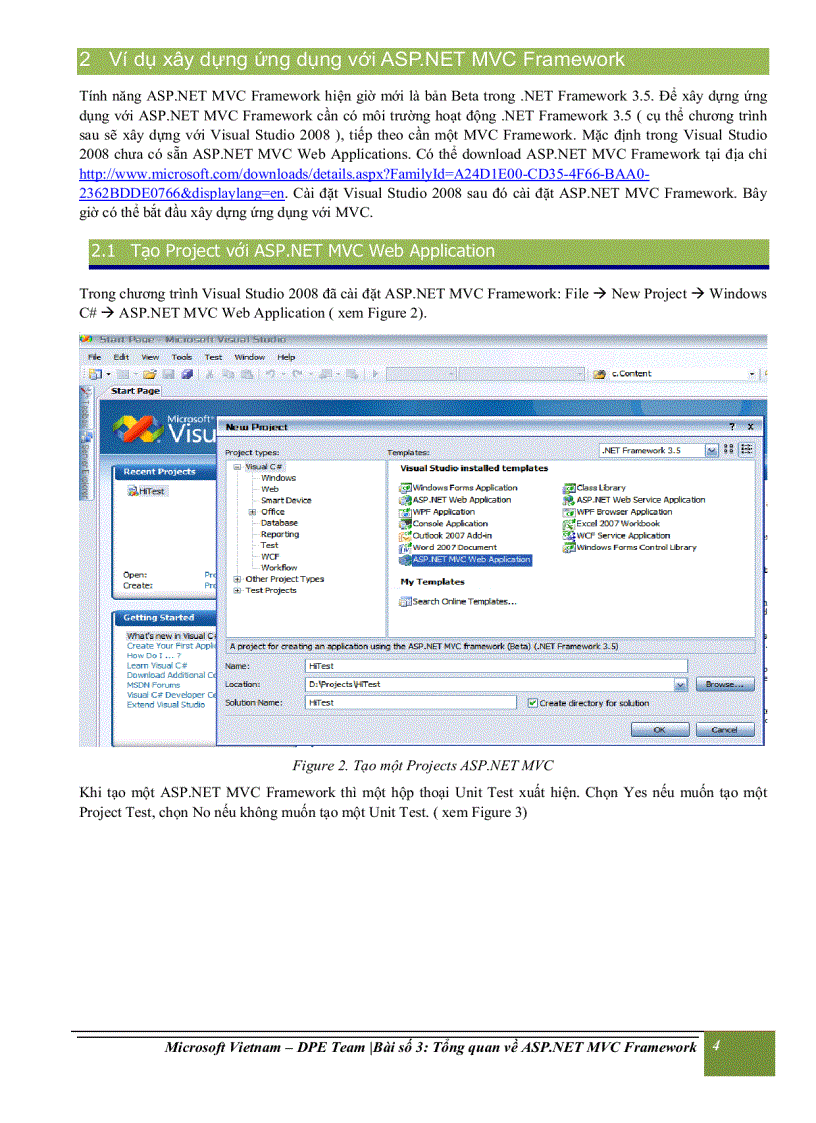 image for page Tổng quan về ASP NET MVC Framework