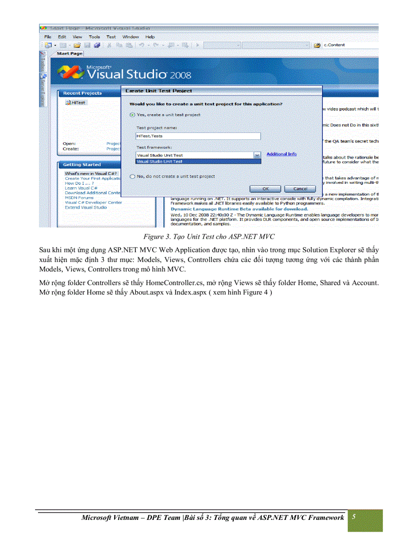 image for page Tổng quan về ASP NET MVC Framework