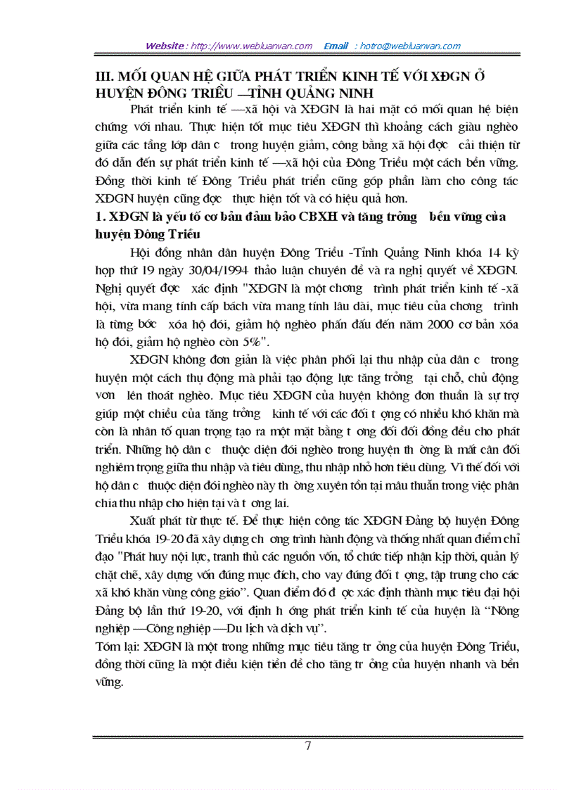 image for page Một số giải pháp thực hiện xóa đói giảm nghèo tại huyện Đông Triều Quảng Ninh