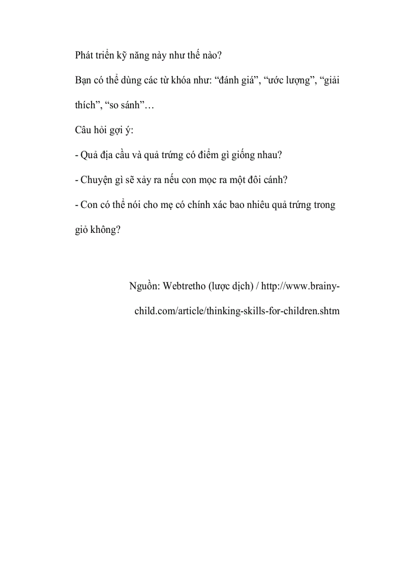 image for page Để giúp con phát triển khả năng tư duy