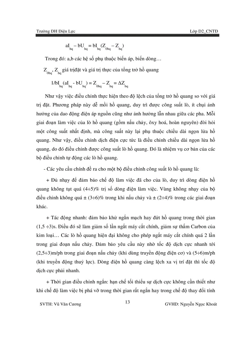 image for page Thiết kế phần mạch chỉnh lưu của lò luyện thép