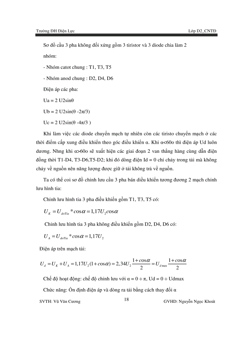 image for page Thiết kế phần mạch chỉnh lưu của lò luyện thép